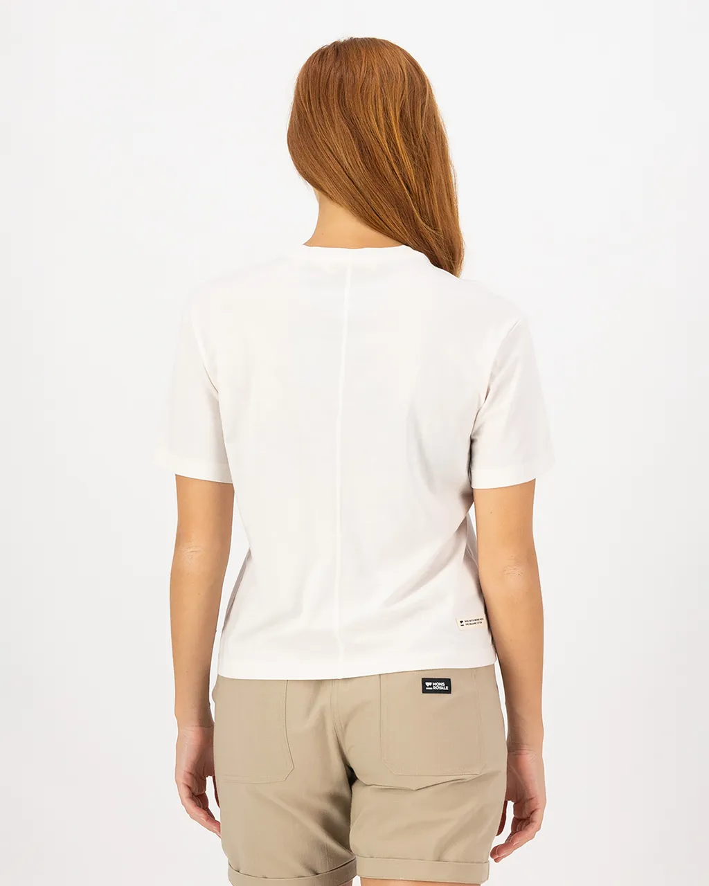 100724-1263-890-102 Womens Yonder Merino Organic Cotton T-Shirt Vintage White