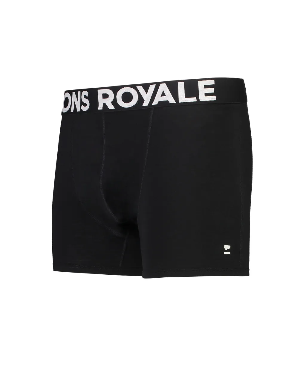 100087-1169-001-201 Mens Hold 'em Shorty Merino Boxer Black