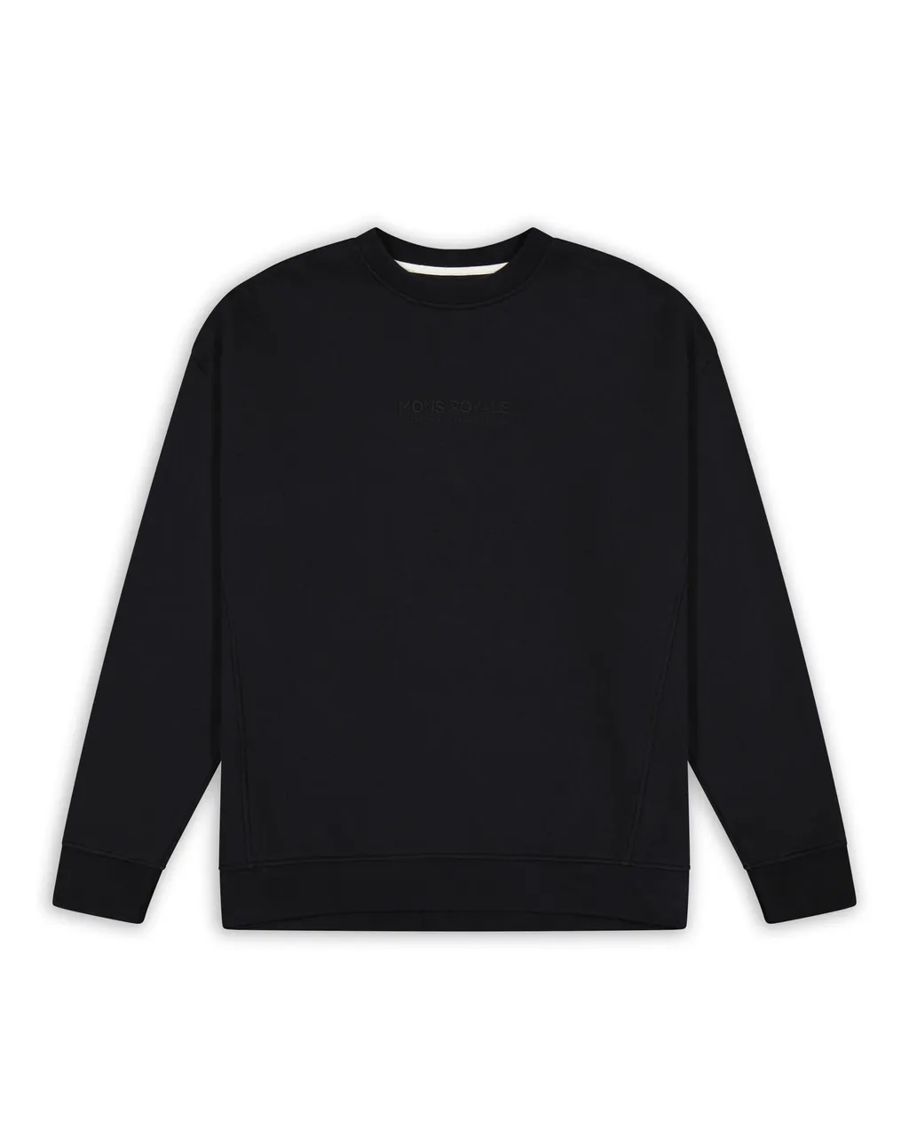 100679-1246-001-201 Unisex Verdant Merino Organic Cotton Crew Black