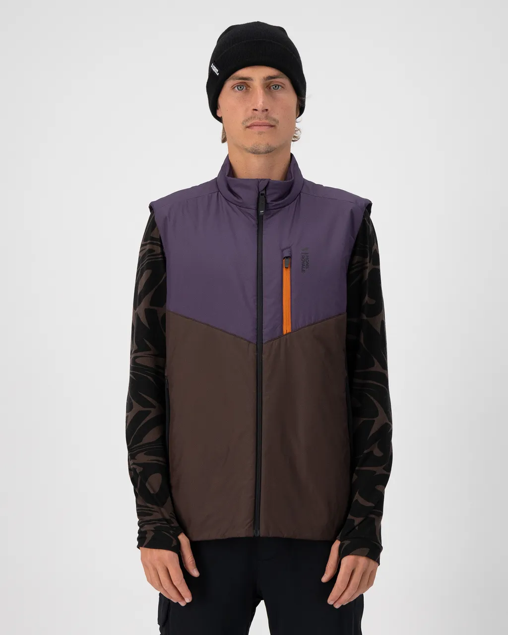 100661-1165-827-101 Mens Arete Merino Insulated Vest Indigo / Cedar