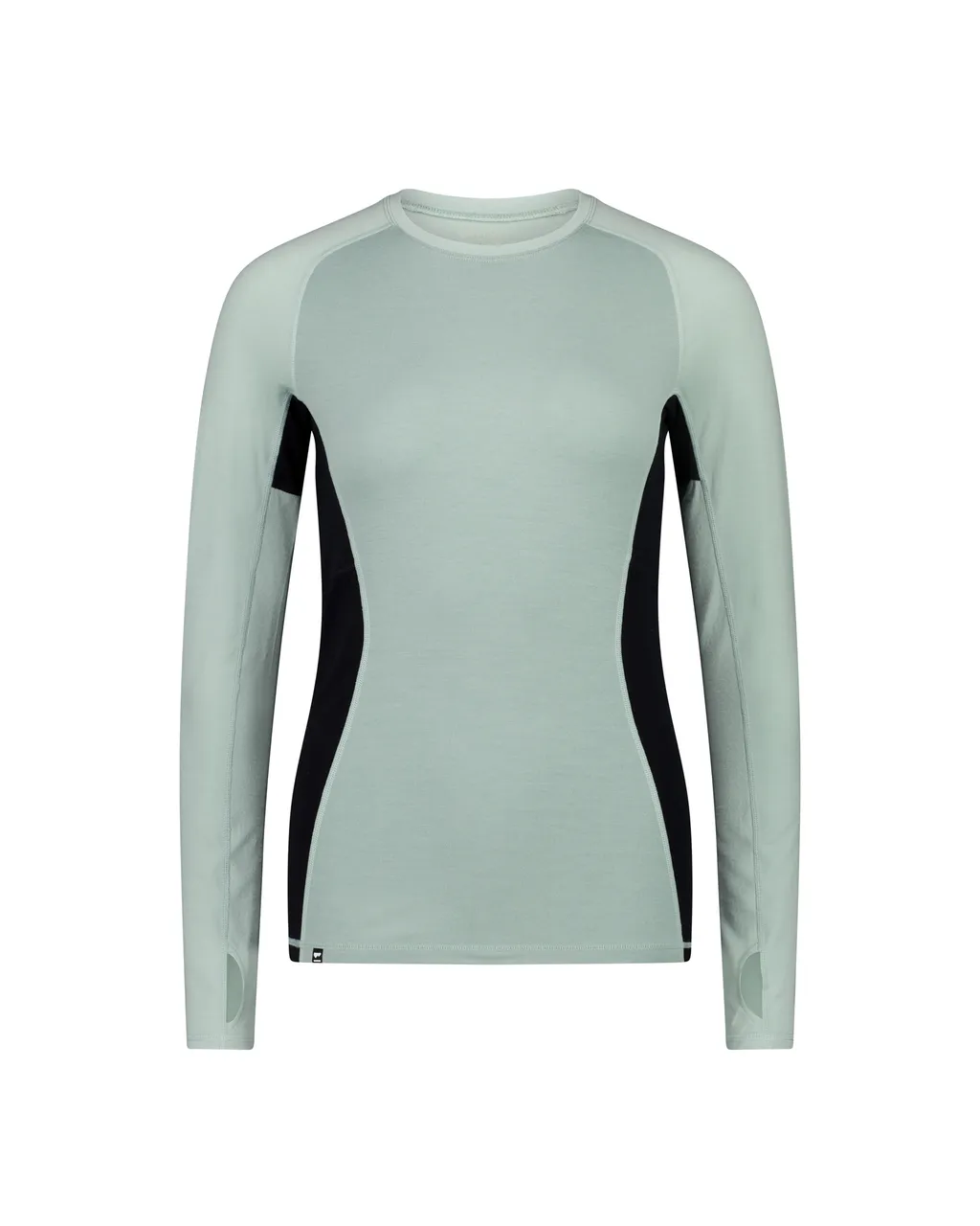 100018-1165-834-201 Womens Olympus Merino Base Layer Long Sleeve Glacier / Dew / Black