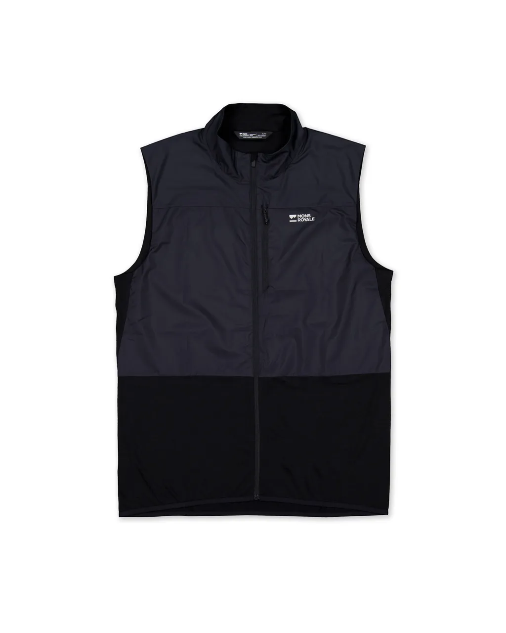 100815-1171-001-201 Mens Diversion Merino Wind Vest Black