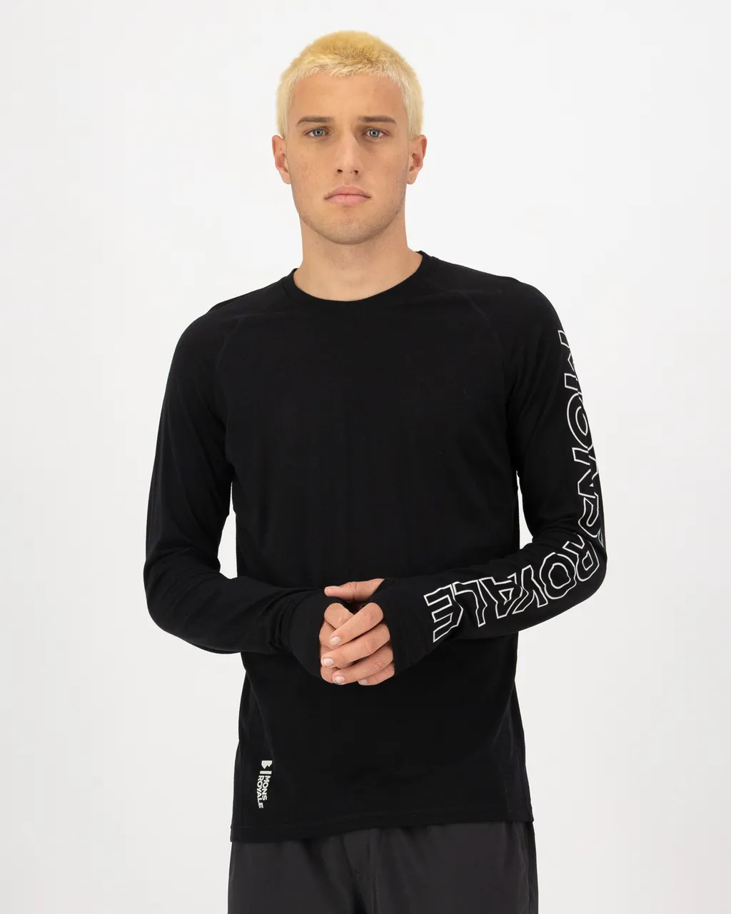 100079-1165-001-101 Mens Temple Merino Long Sleeve Black
