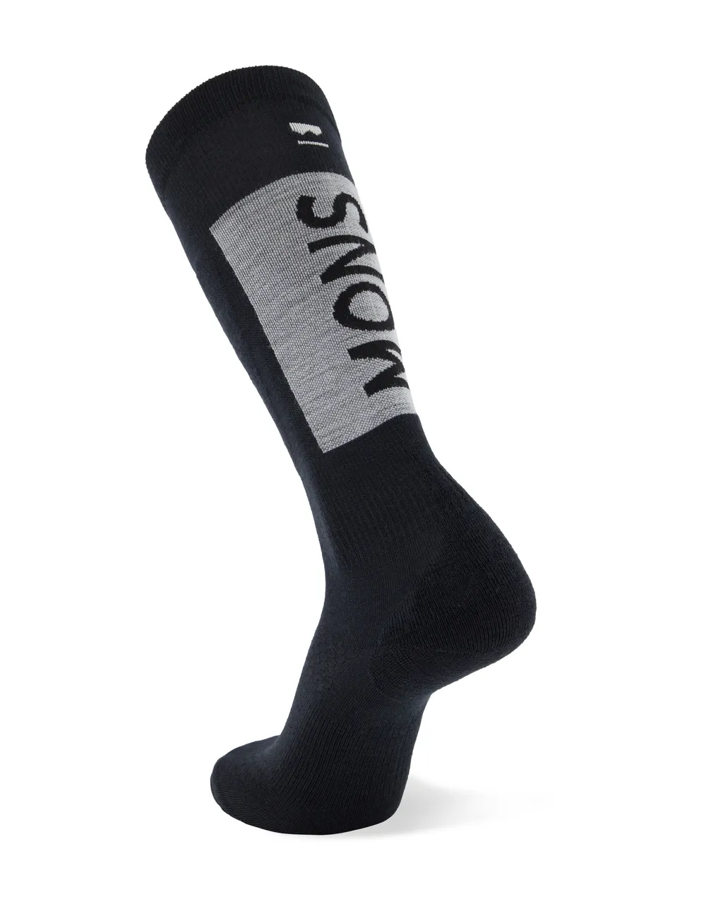 100593-1169-001-202 Unisex Atlas Merino Snow Sock Black