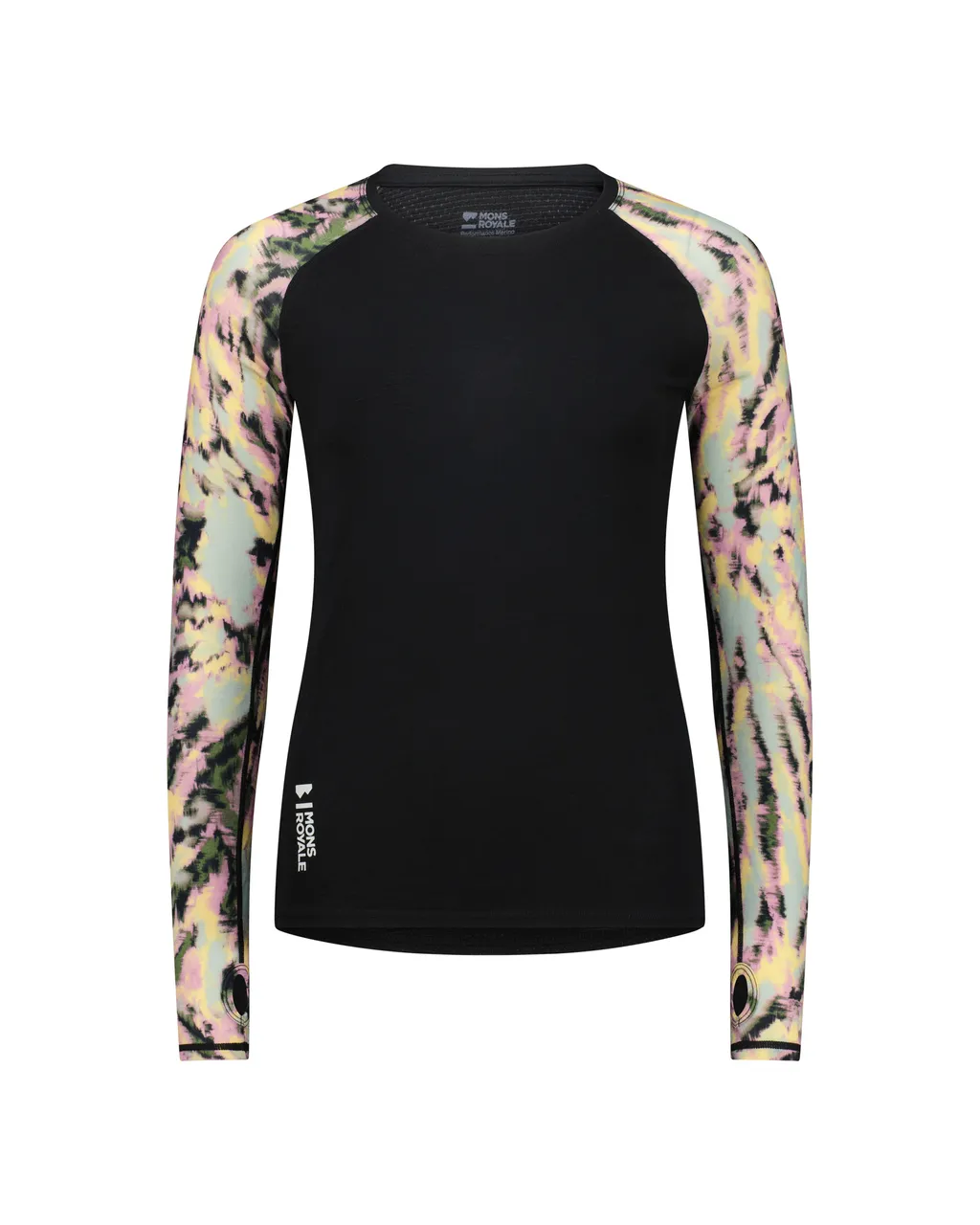 100029-2165-882-201 Womens Bella Merino Long Sleeve Rad Things / Black