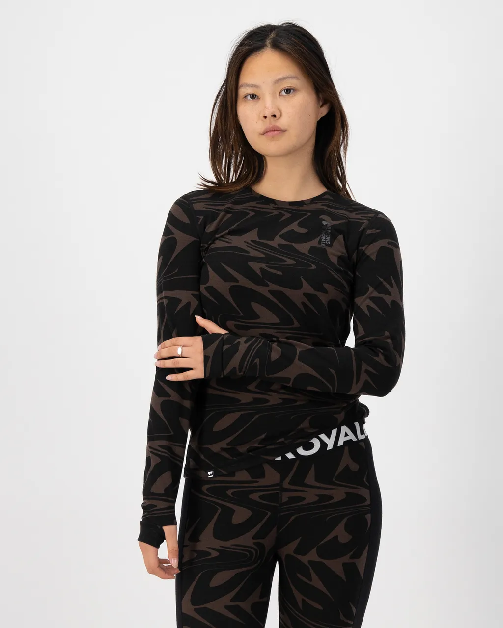 100503-2165-810-101 Womens Cascade Merino Base Layer Long Sleeve Signal Lost Cedar