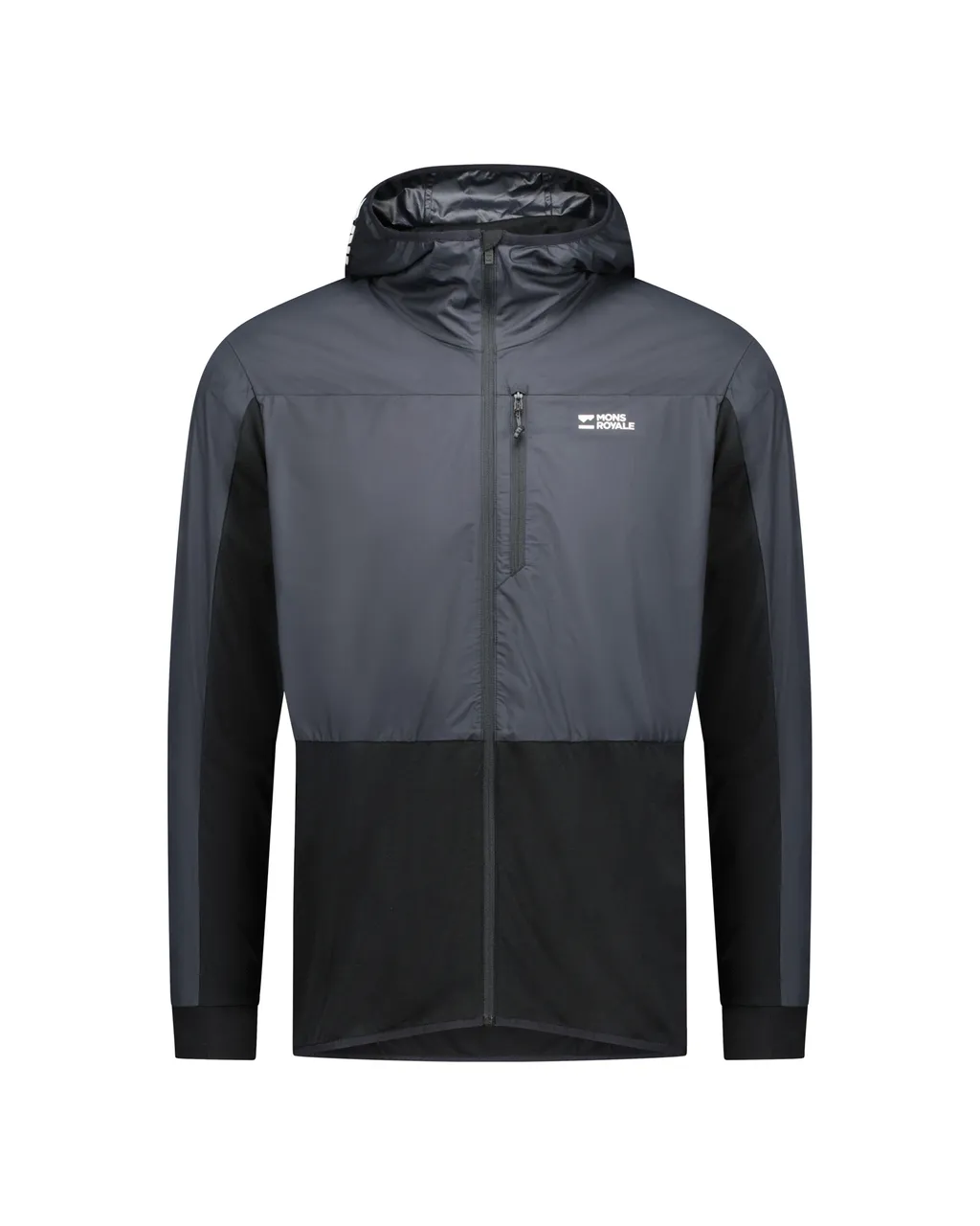 100769-1171-001-201 Mens Diversion Merino Wind Jacket Black