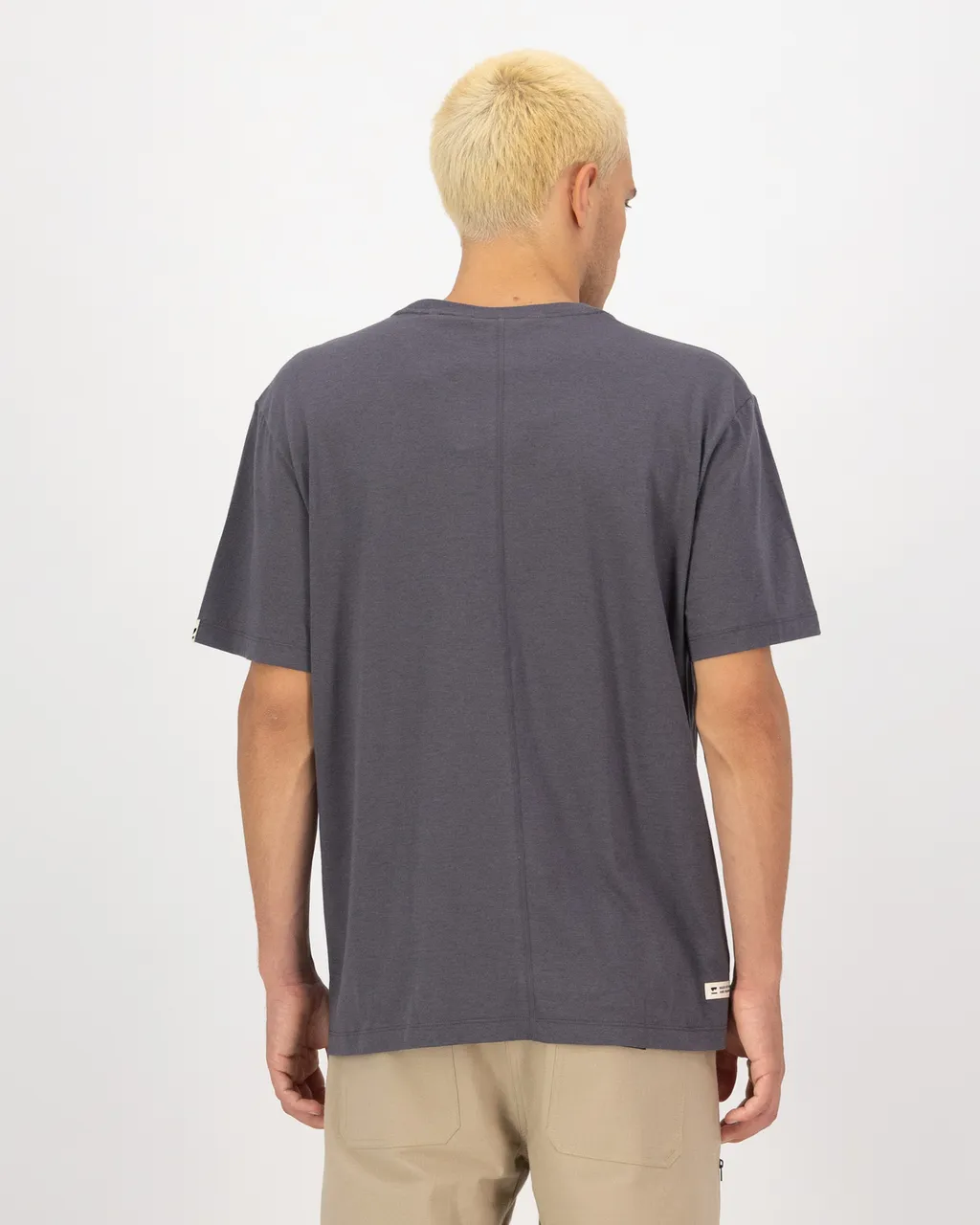 100723-1263-889-102 Mens Yonder Merino Organic Cotton T-Shirt Vintage Black