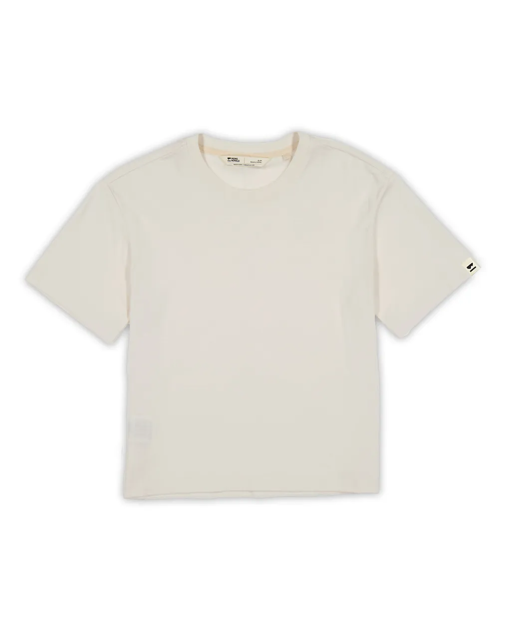 100724-1263-890-201 Womens Yonder Merino Organic Cotton T-Shirt Vintage White