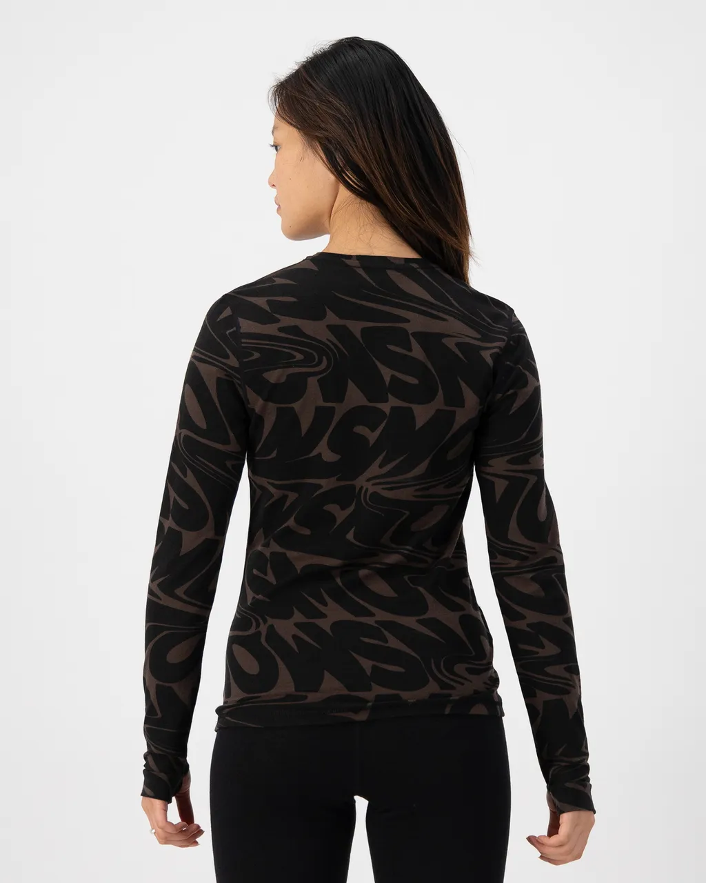 100503-2165-810-102 Womens Cascade Merino Base Layer Long Sleeve Signal Lost Cedar