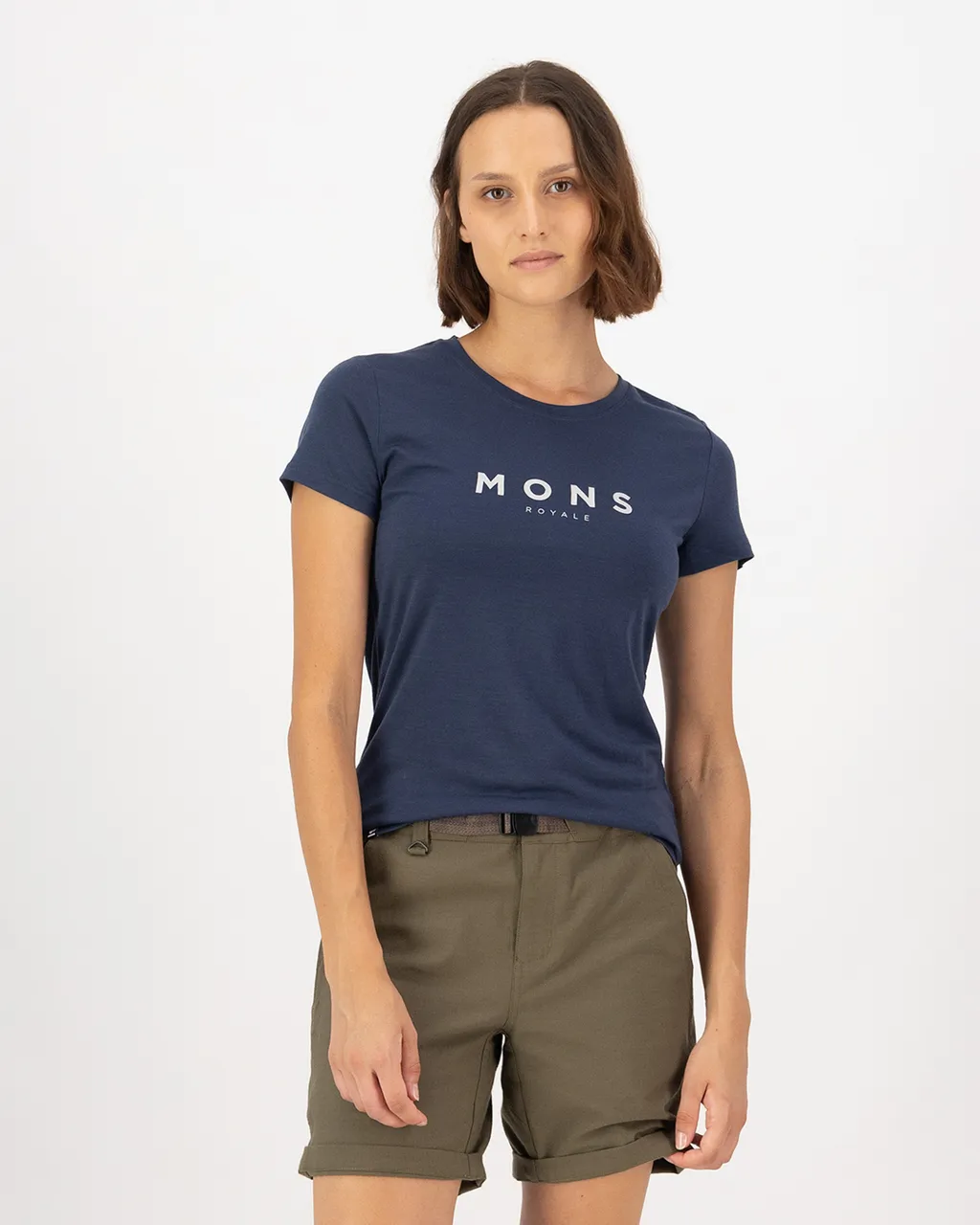 100288-1139-568-101 Womens Icon Merino Classic T-Shirt Midnight