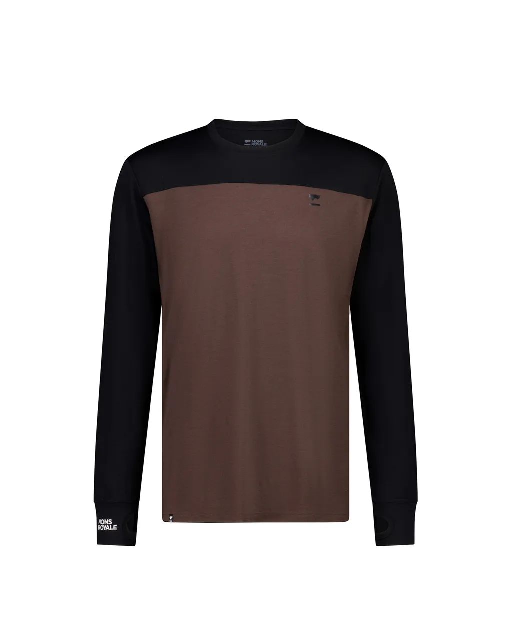 100072-1169-835-201 Mens Yotei Merino Long Sleeve Cedar / Black