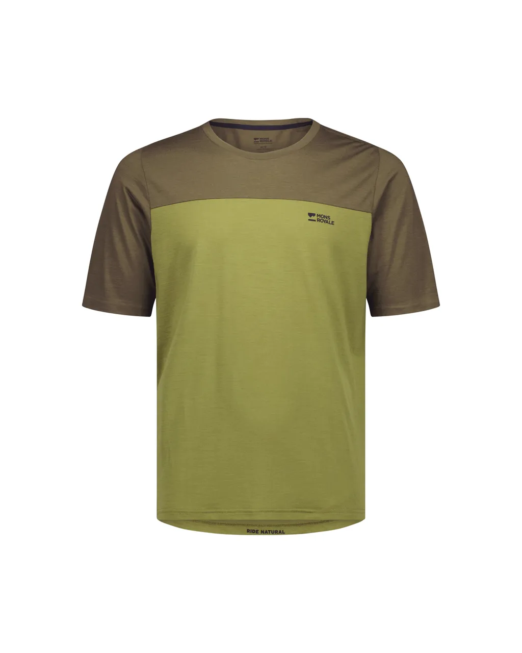100735-1171-894-201 Mens Diversion Merino Bike Jersey Short Sleeve Fern / Olive