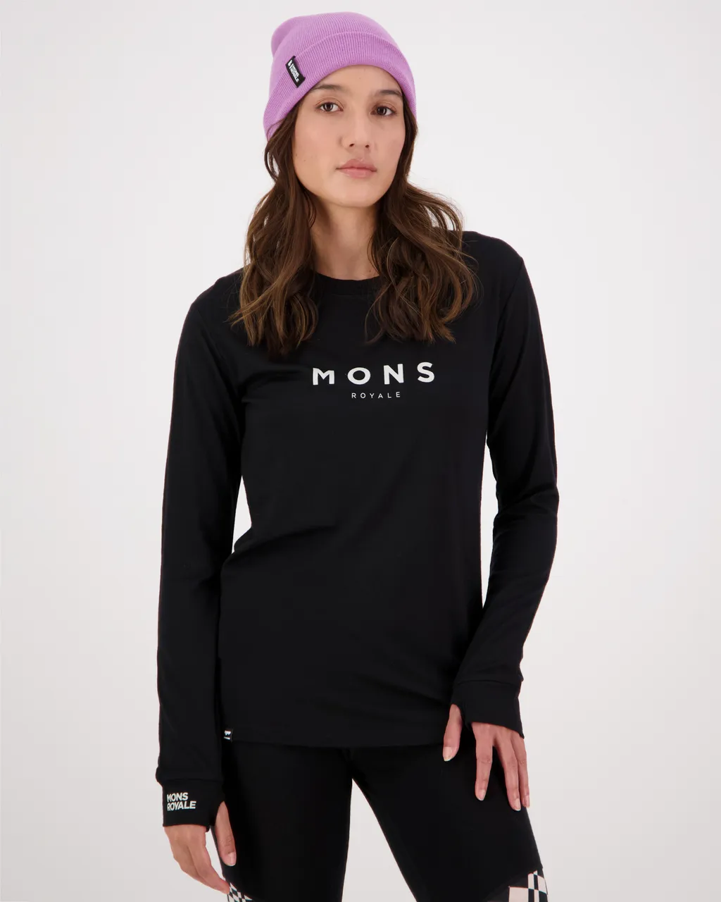 100686-1139-001-101 Womens Yotei Merino Classic Long Sleeve Black
