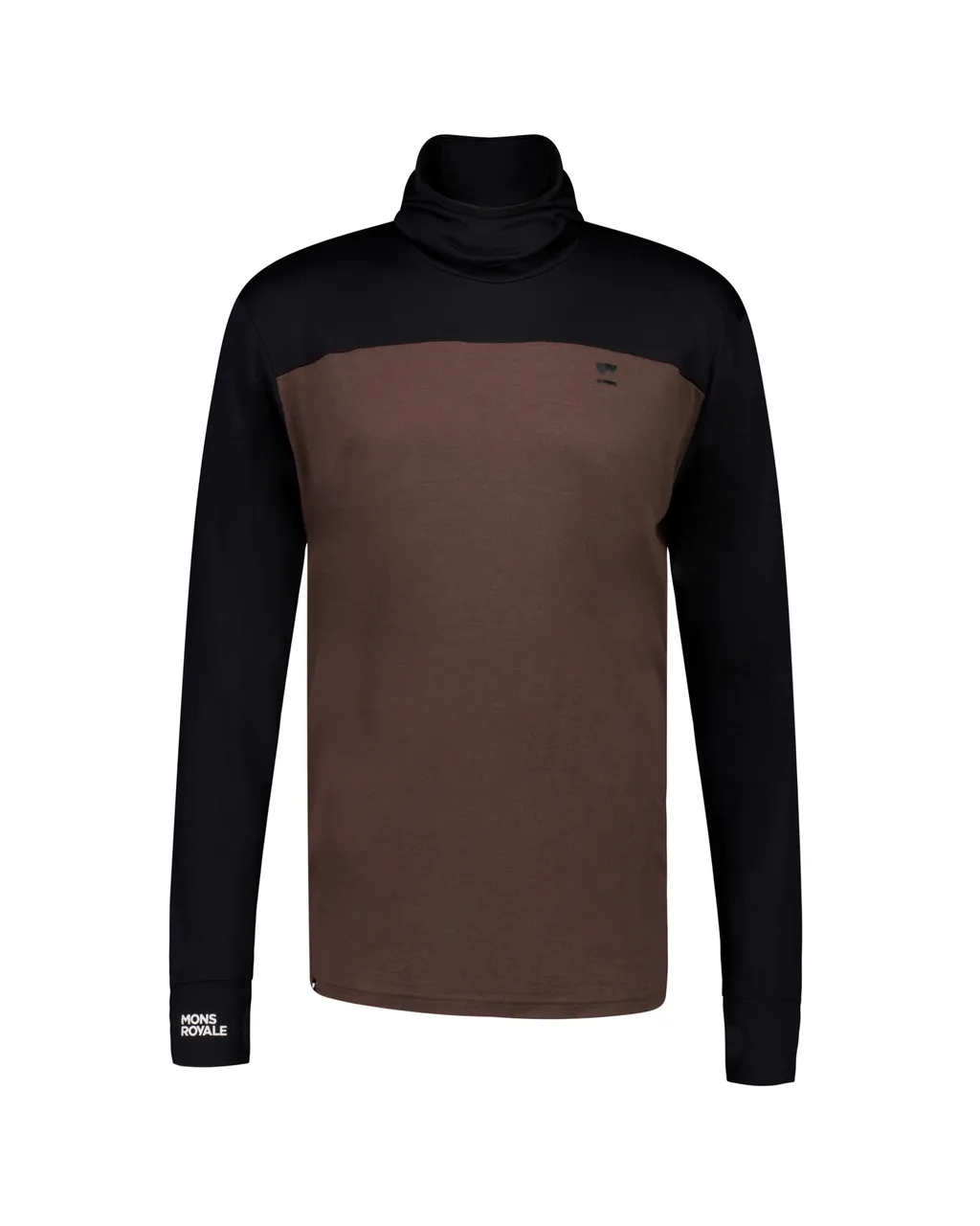 100071-1169-835-201 Mens Yotei Merino Powder Hood Long Sleeve Cedar / Black