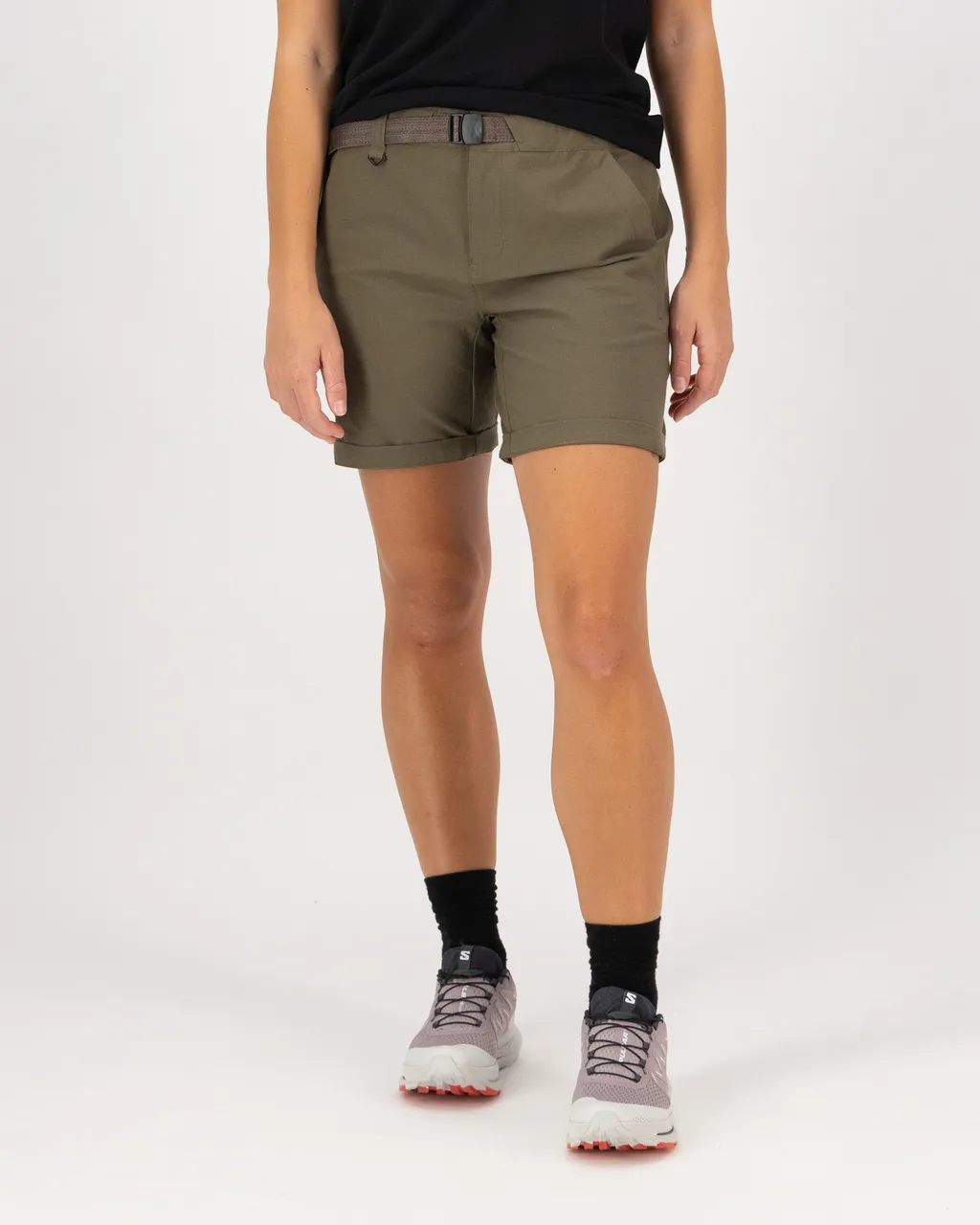 100778-1274-299-101 Womens Escapade Shorts Dark Olive