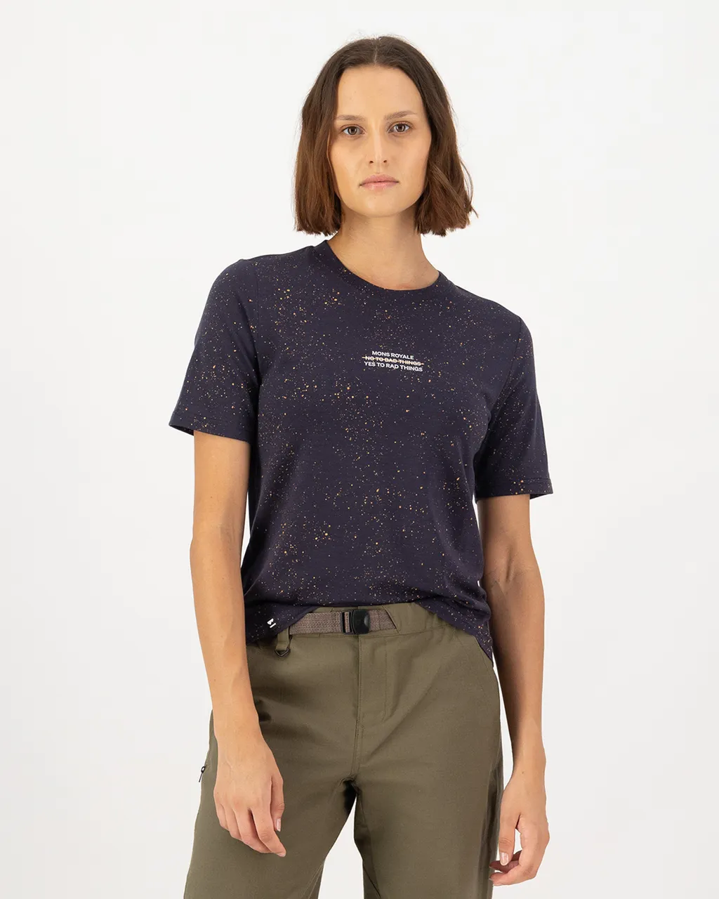 100447-2264-874-101 Womens Icon Merino T-Shirt Cosmic