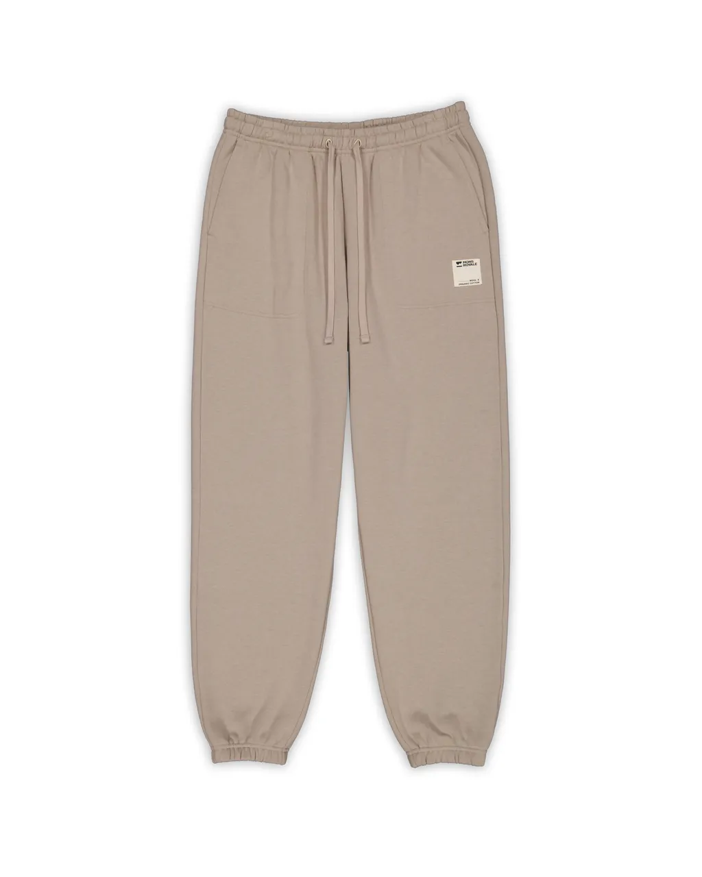 100680-1246-804-201 Unisex Verdant Merino Organic Cotton Sweatpants Taupe