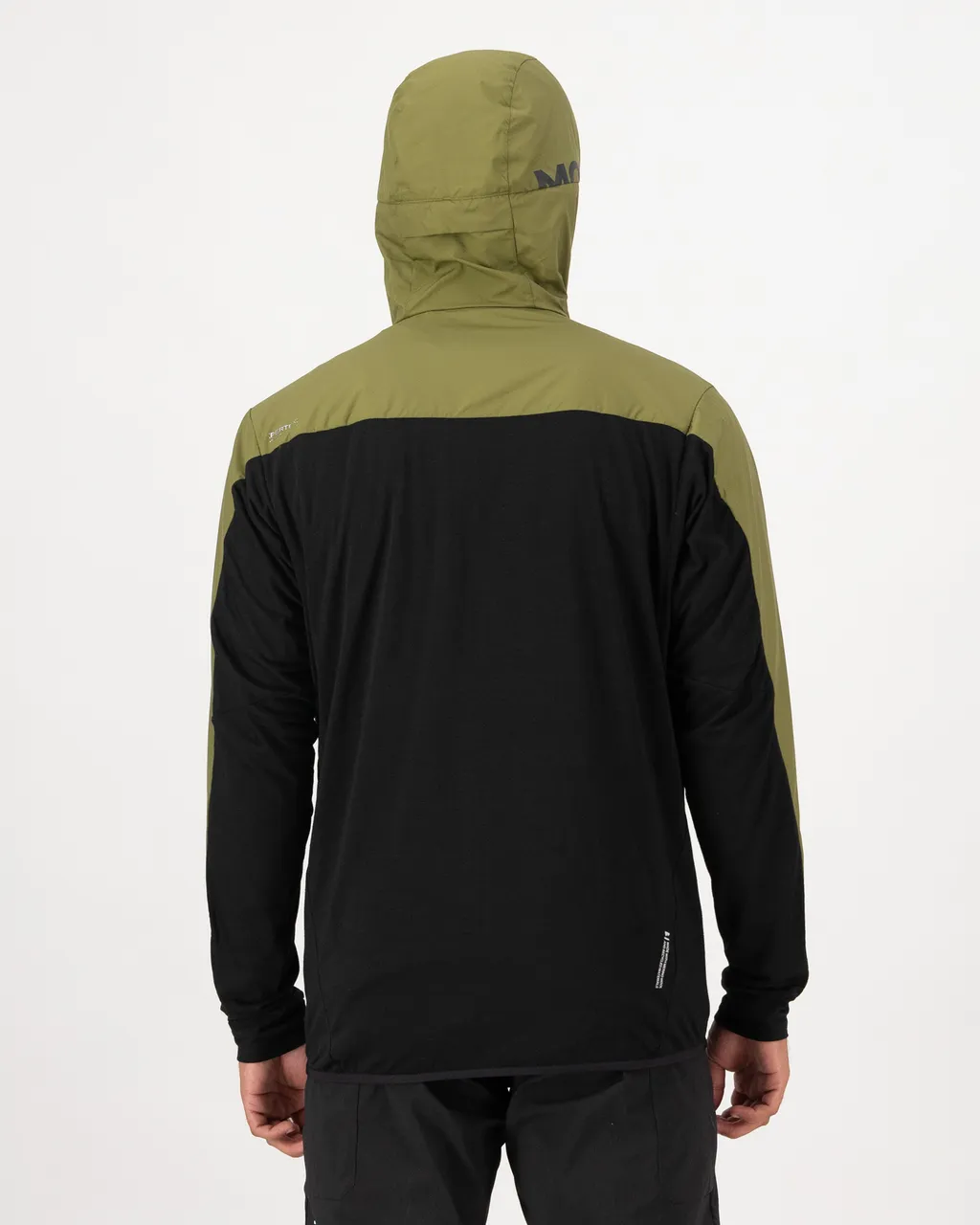 100769-1171-888-102 Mens Diversion Merino Wind Jacket Fern / Black