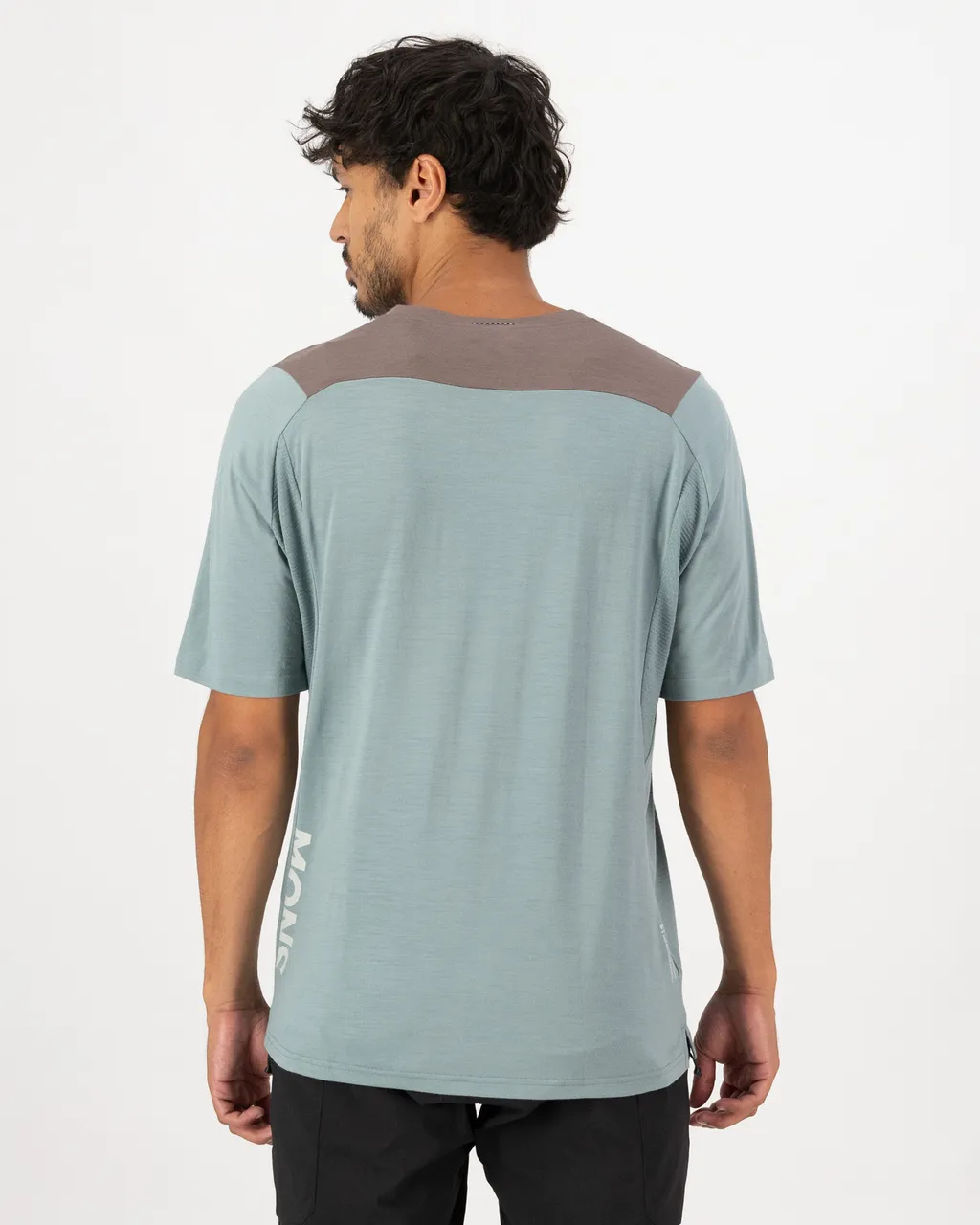 100735-1171-893-102 Mens Diversion Merino Bike Jersey Short Sleeve Desert Sage / Iron