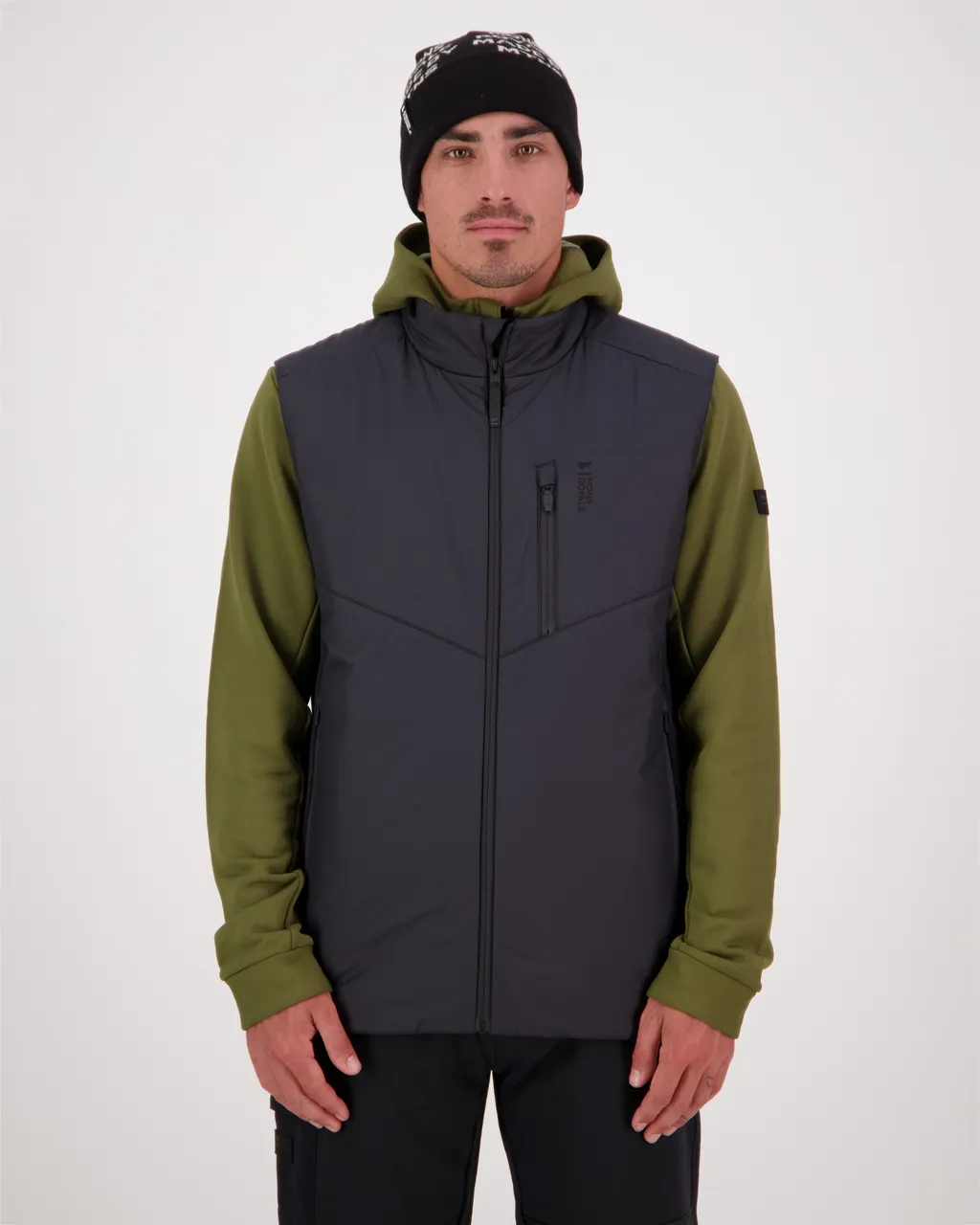 100661-1165-001-101 Mens Arete Merino Insulated Vest Black