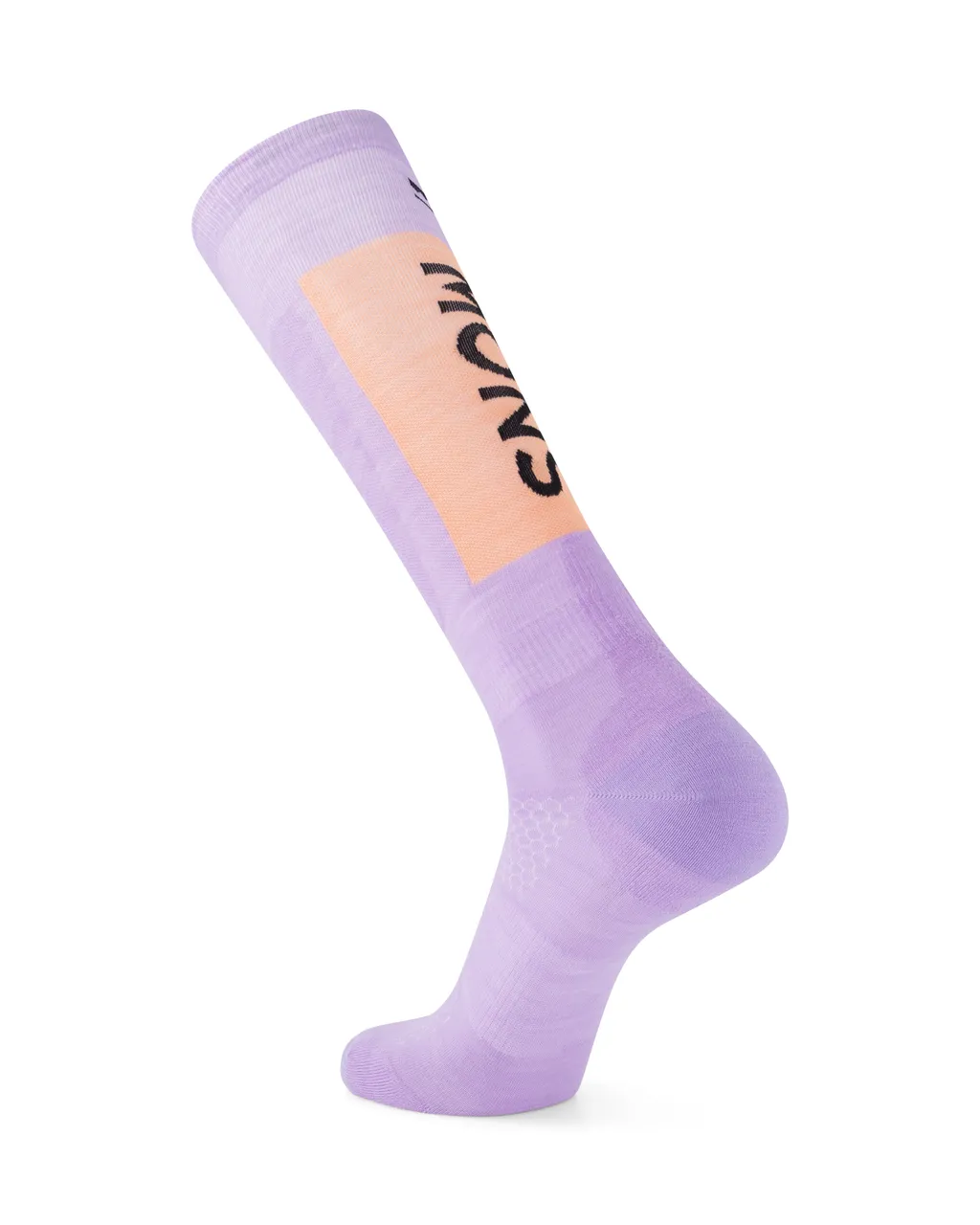 100593-1169-860-202 Unisex Atlas Merino Snow Sock Lupin / Punch