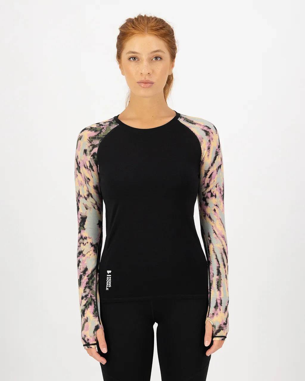 100029-2165-882-101 Womens Bella Merino Long Sleeve Rad Things / Black