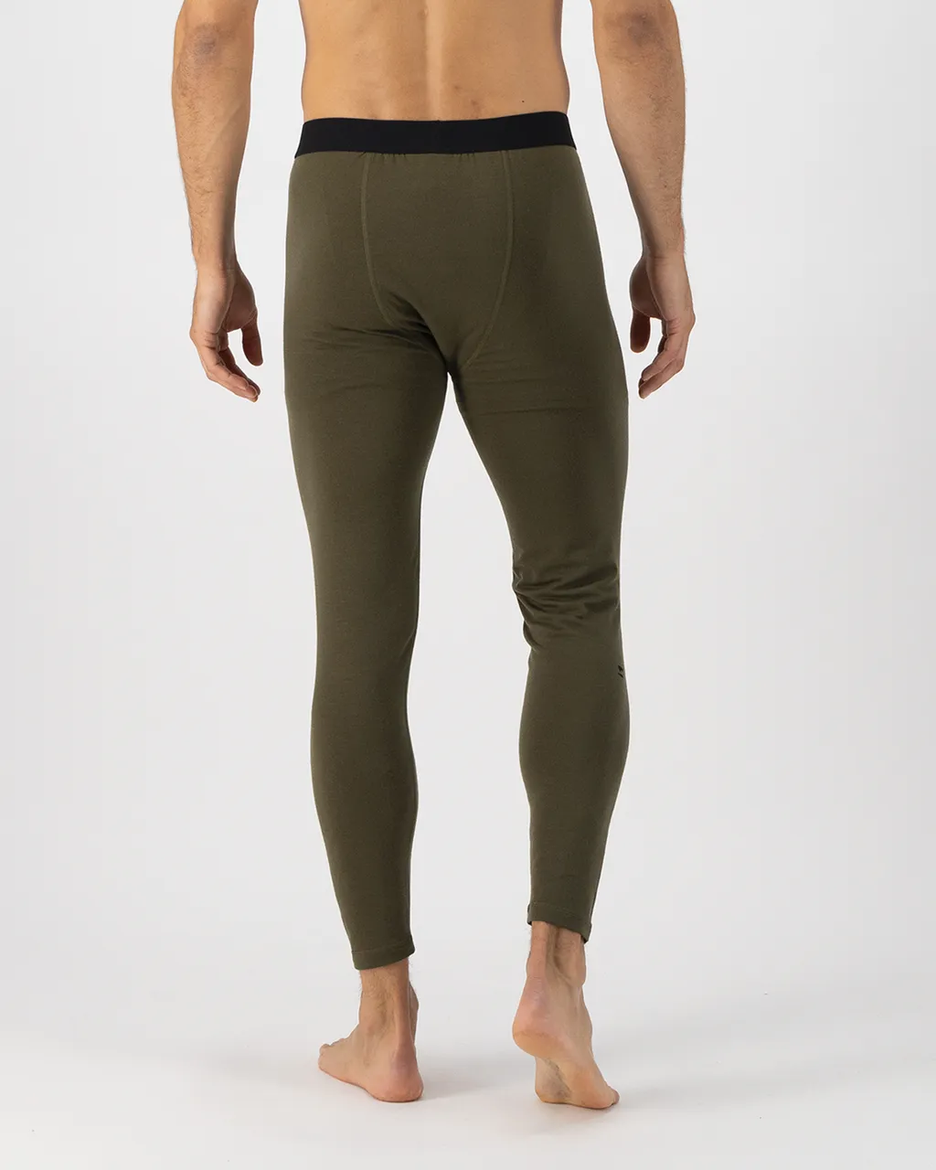100502-1169-299-102 Mens Cascade Merino Base Layer Legging Dark Olive