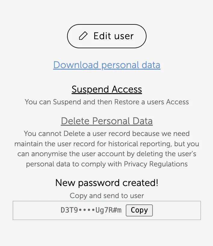 Sys Admin Password Created
