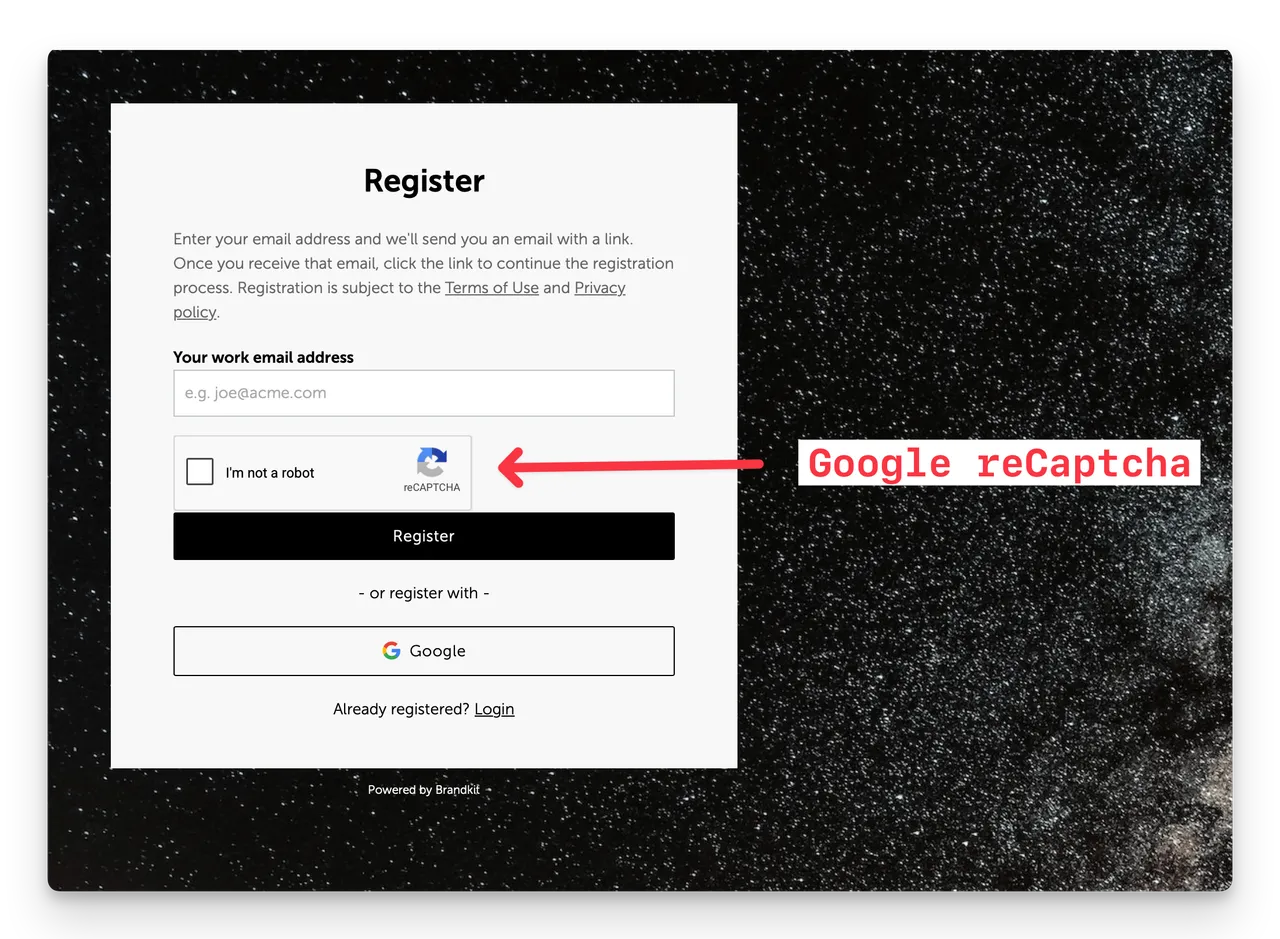 Screenshot of a Google reCaptcha challenge
