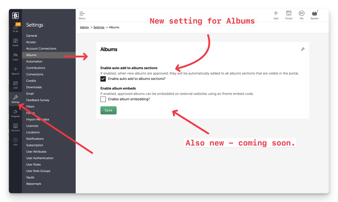 Brandkit-new-albums-settings