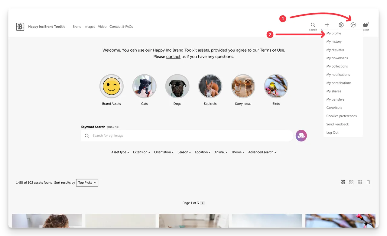Brandkit My Profile Nav