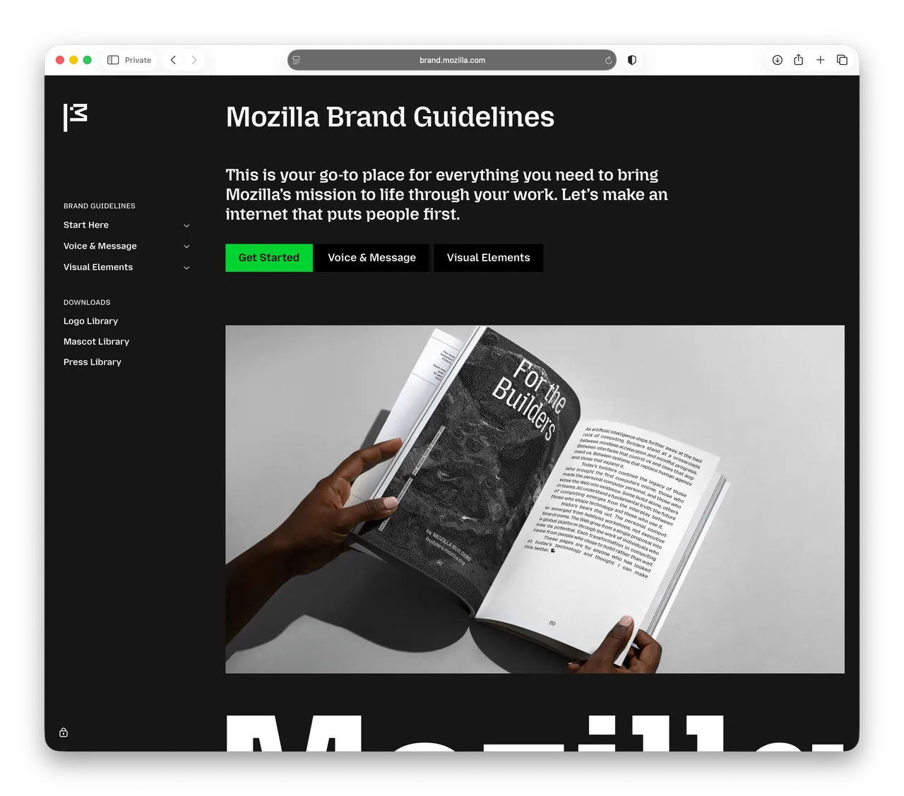 Mozilla Brand Guidlines Example