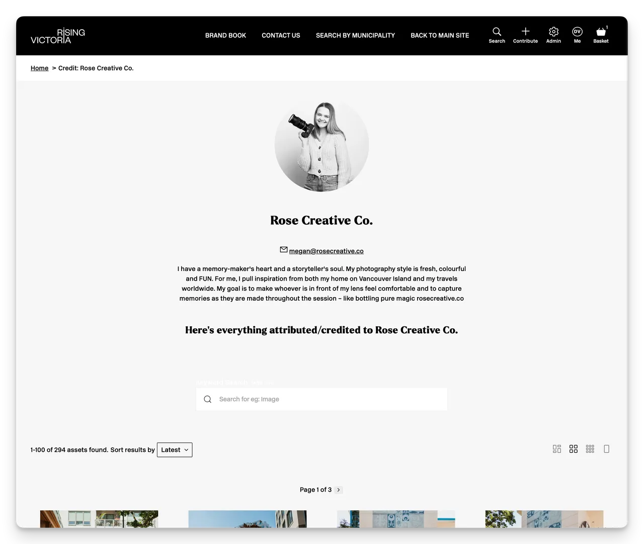 Brandkit Credit Search Page for Rose Creative Co@2x