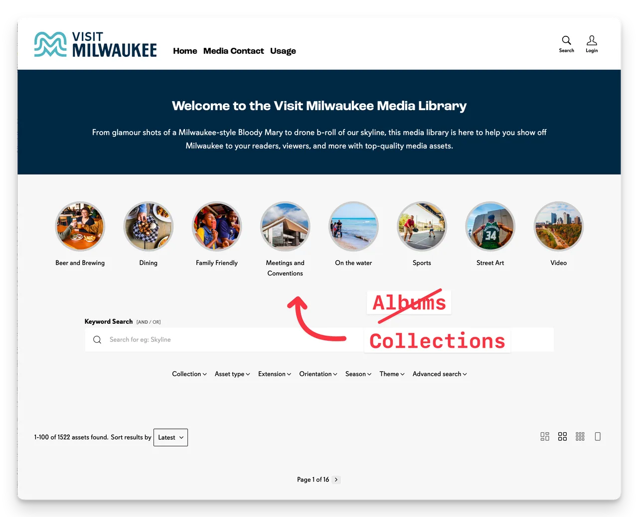 Brandkit Albums now Collections