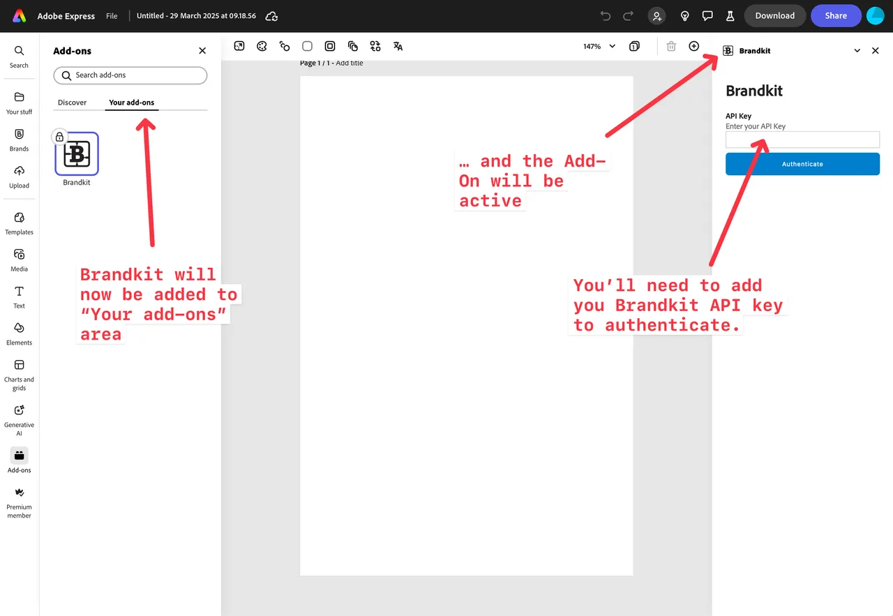 BK Adobe Express Add On step 1