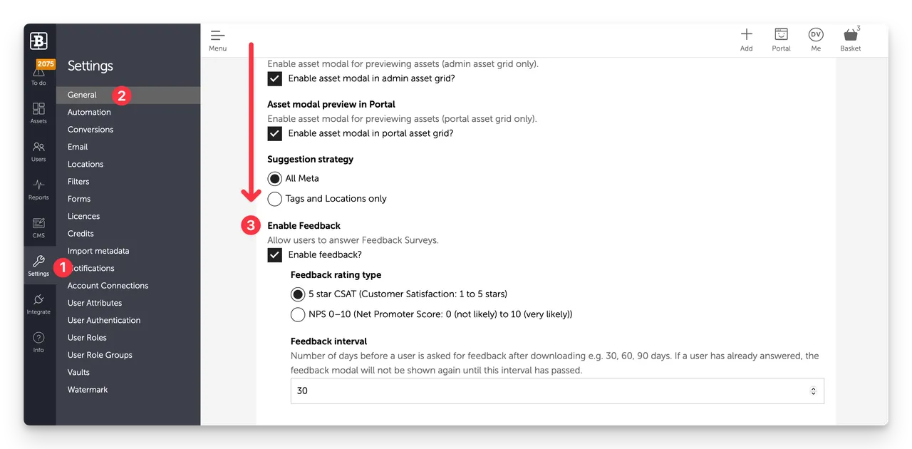 bk2-feedback-settings
