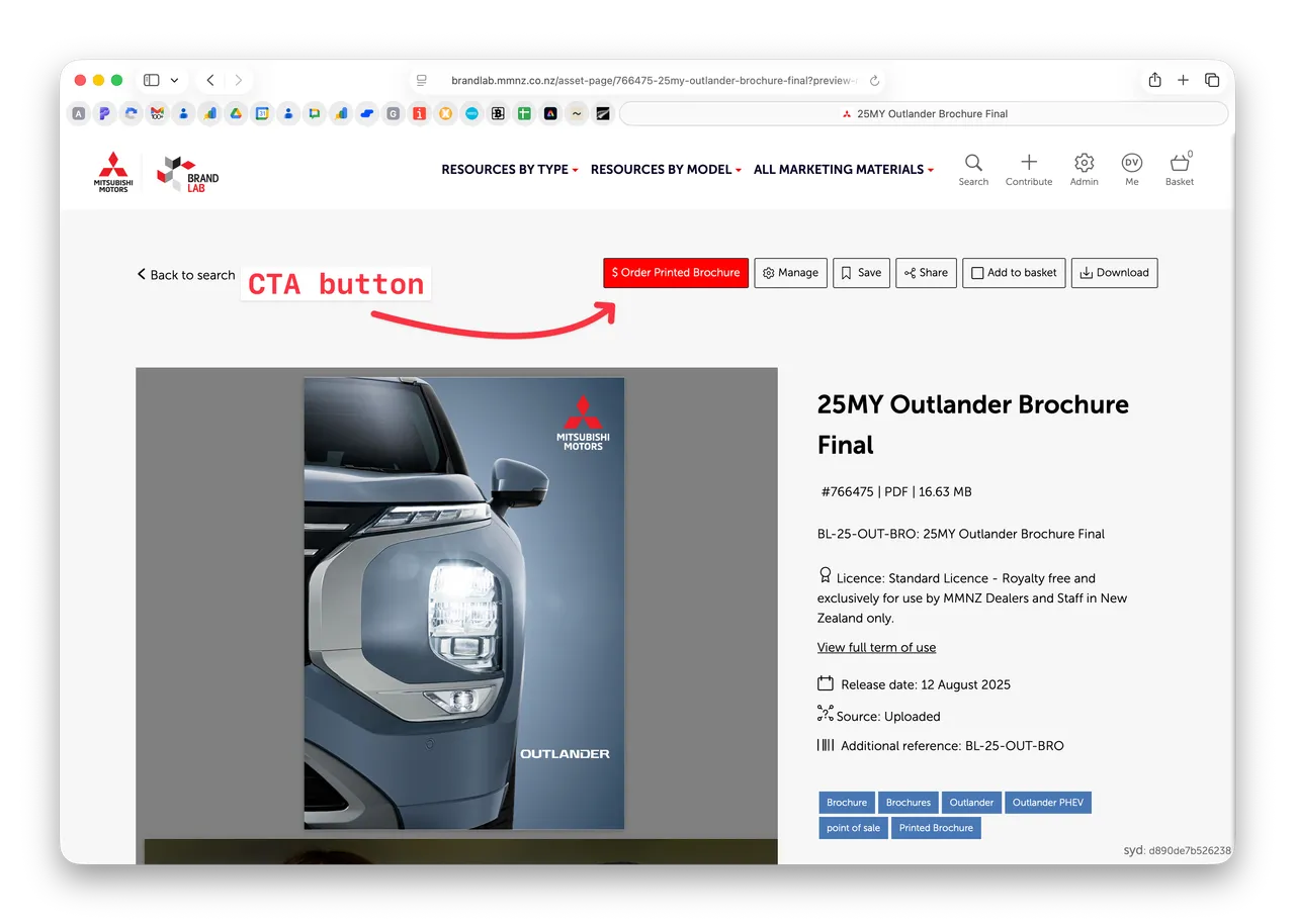 Brandkit CTA button example MMNZ