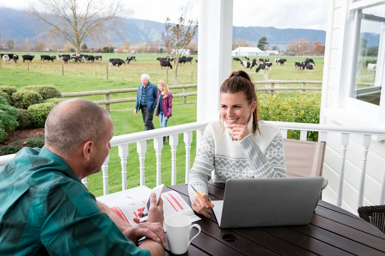 Family life on a dairy farm