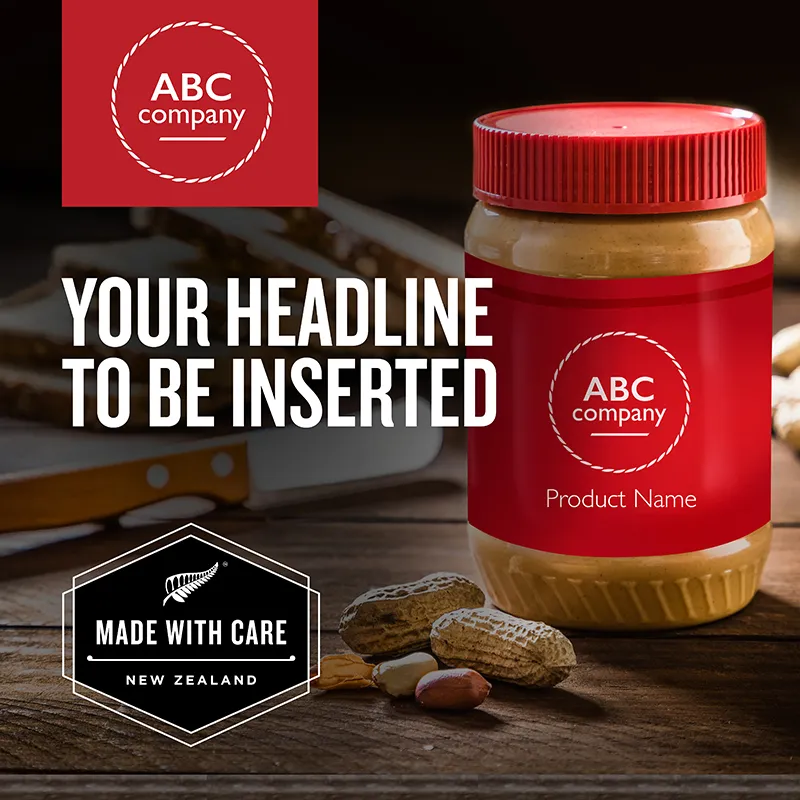 Made with Care social tile InDesign template