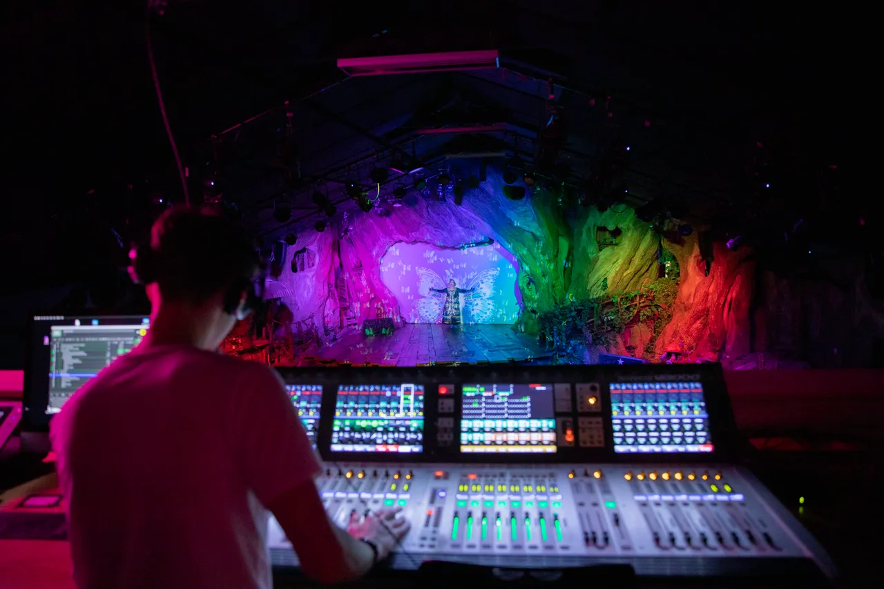 SoundDesk with stage in background