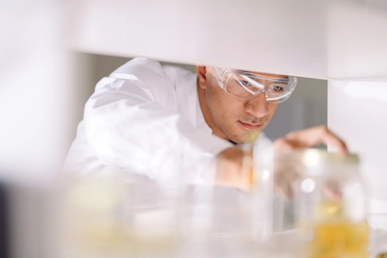 Man working in pharmaceutical industry