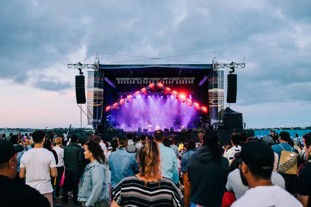 Concert at Tamaki Herenga Waka festival