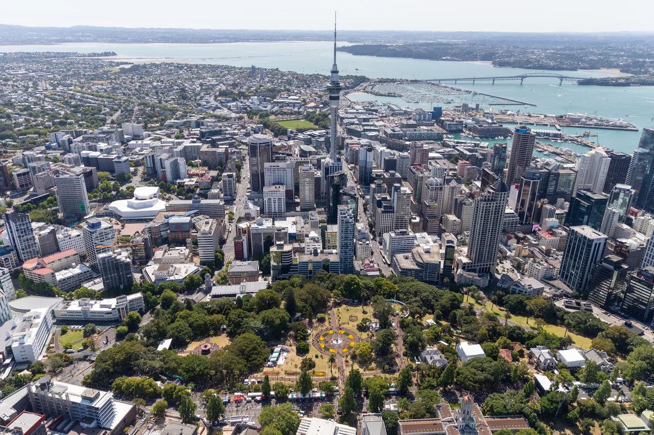 Auckland City from above
