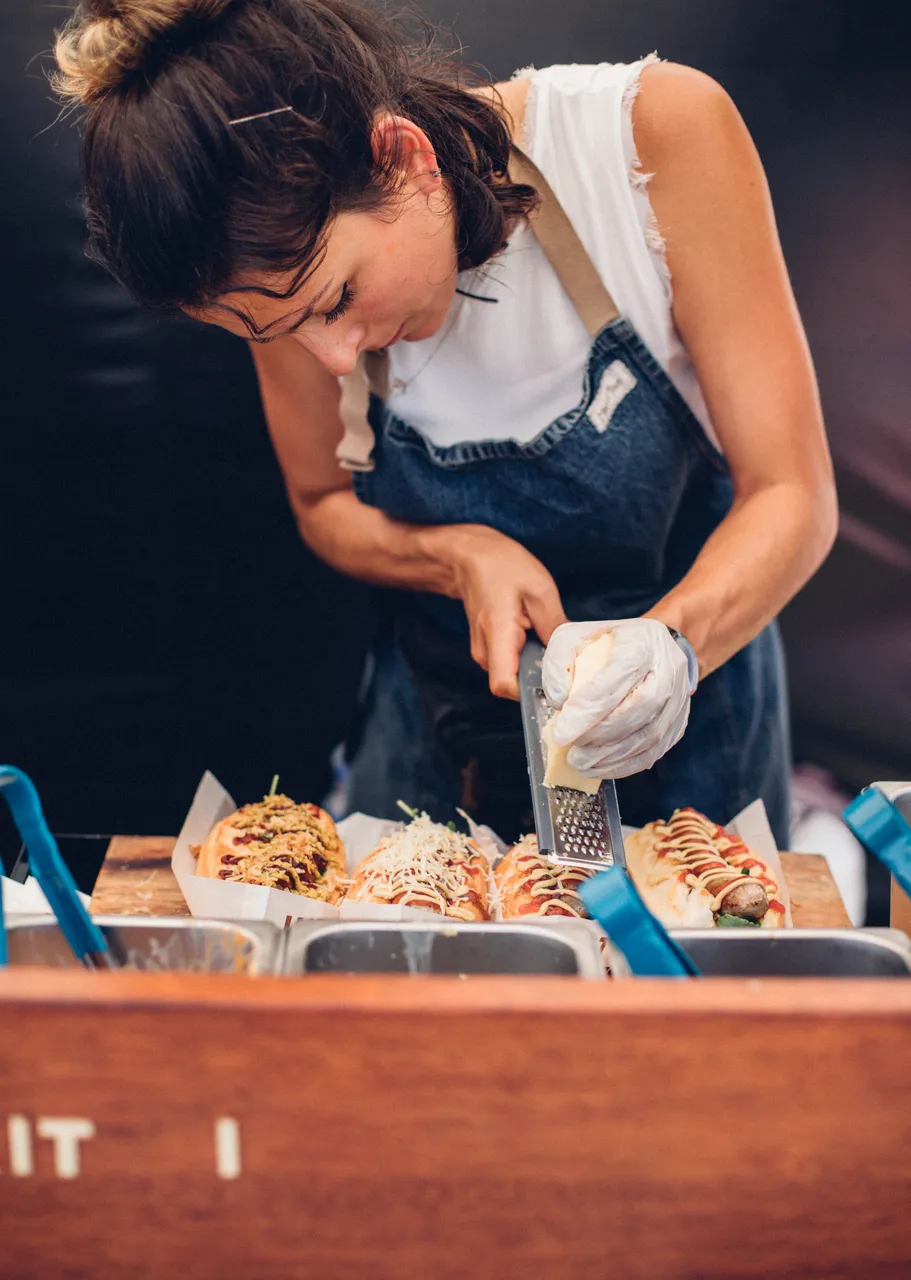 Hot dogs at Silo Park