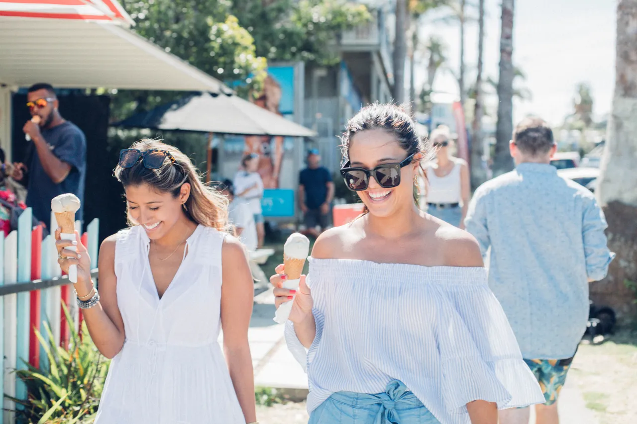 Gelato in Oneroa, Waiheke Island