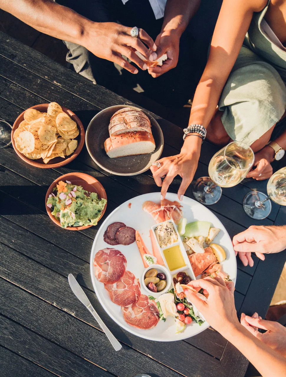 Sharing plates, Stonyridge Vineyard