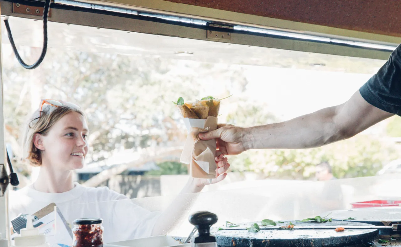 Crepes in Oneroa, Waiheke Island