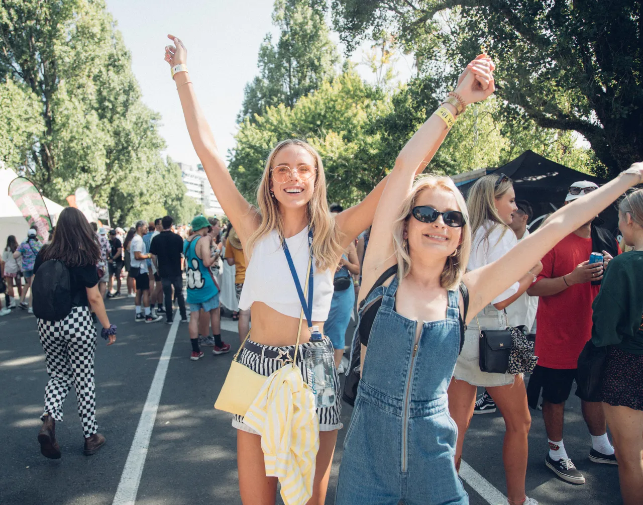 Friends at Albert Park festival