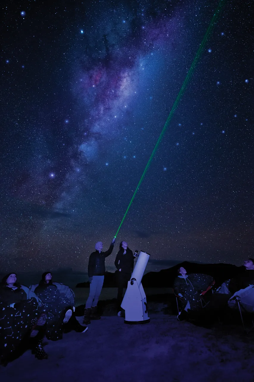 Stargazing with Good Heavens dark sky ambassadors in Great Barrier Island.